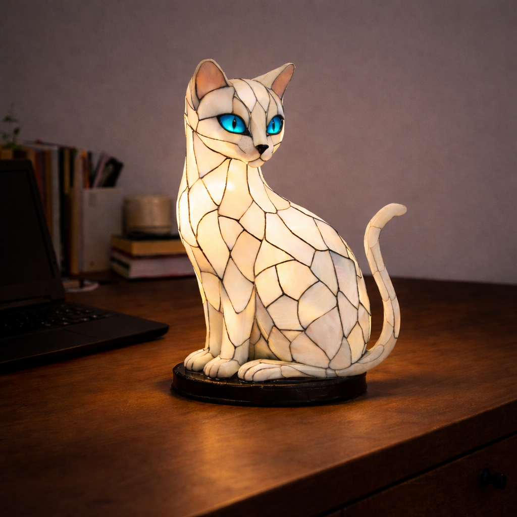 Handmade Cat Lamp